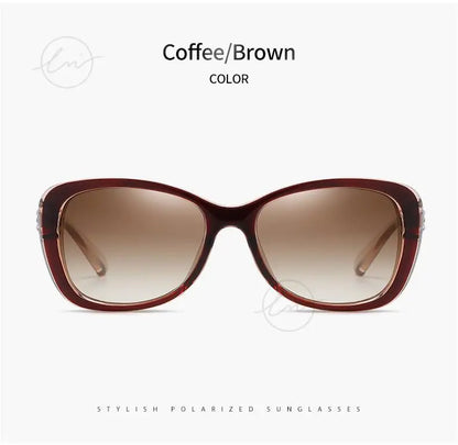 Brand Young Style Women's Sunglasses Gradient Polarized Driving Glasses Luxury Design Ladies Elegant Lunette De Soleil Femme
