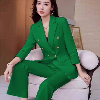New Advanced Design Women's Suit Jacket Korean Style Spring Autumn Professional White Collar Small Western Clothes