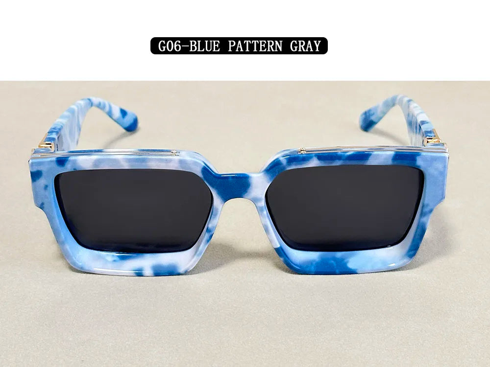 Senior Square Sunglass Men Vintage Millionaire Sunglasses Women Silver Retro Fashion Glasses Dropshipping Gafas De Sol Hombre