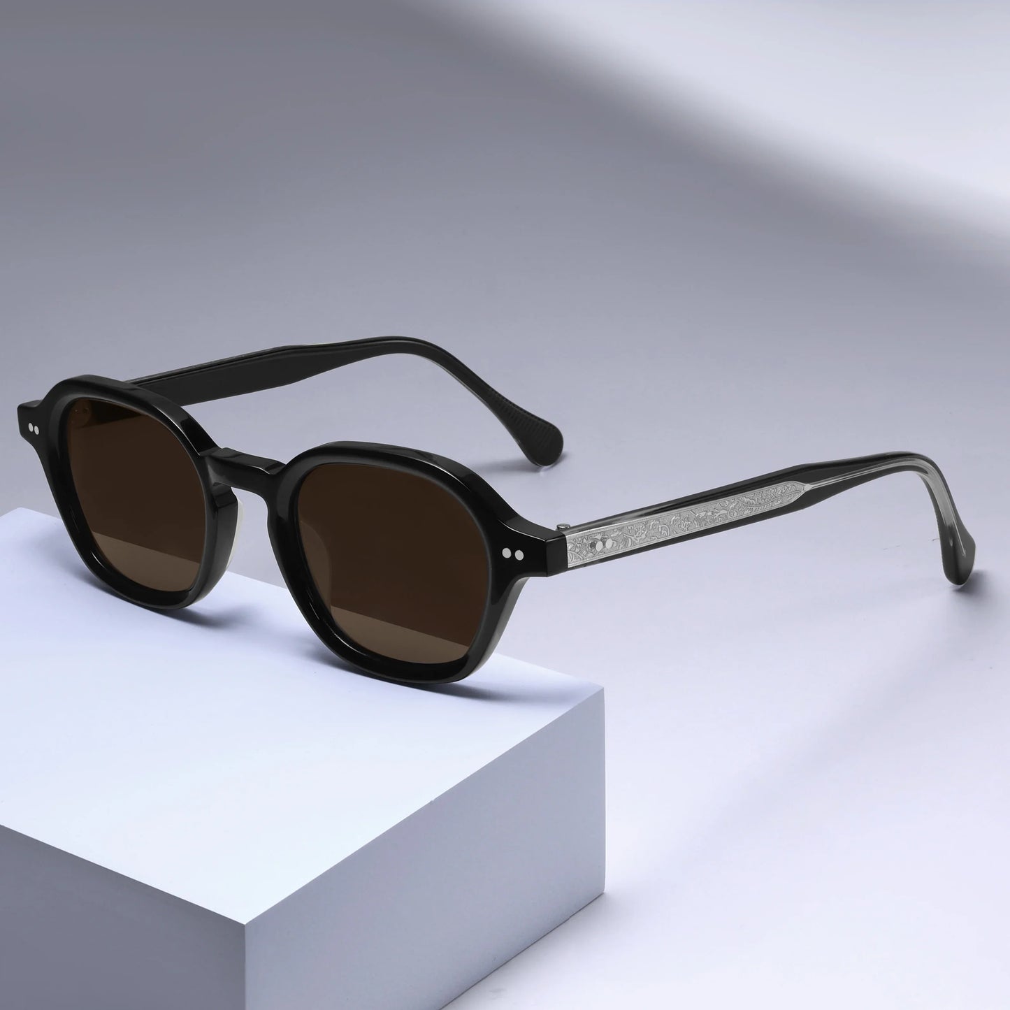 Premium Quality Sunglasses Men Women Retro Style Polarized UV400 Protection Durable Acetate Material Glasses Frame