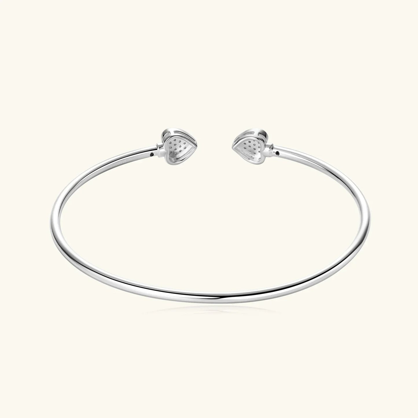 0.5CT Moissanite Bangle Bracelet 18K Gold Plated 925 Sterling Silver Classic Bangle Bezel Set Diamond Bracelet for Women Gifts