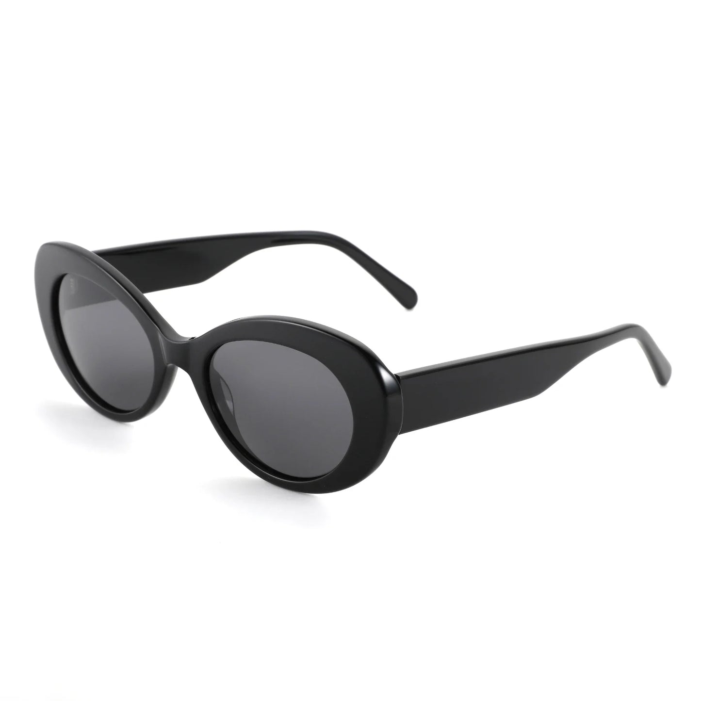 Handmade Acetate Oval Polarized Sunglasses Women Thick Frame UV400 Protection Sun Glasses for Ladies Shopping Gift