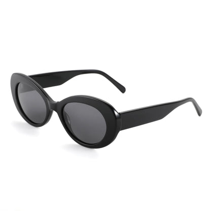 Handmade Acetate Oval Polarized Sunglasses Women Thick Frame UV400 Protection Sun Glasses for Ladies Shopping Gift