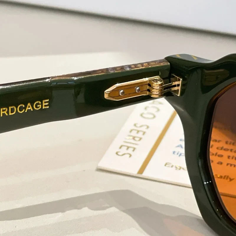 Irregulare Square Sunglasses Thick Acetate Polygon High Quality Handmade Vintage Fashion Brand Design UV400 with Case
