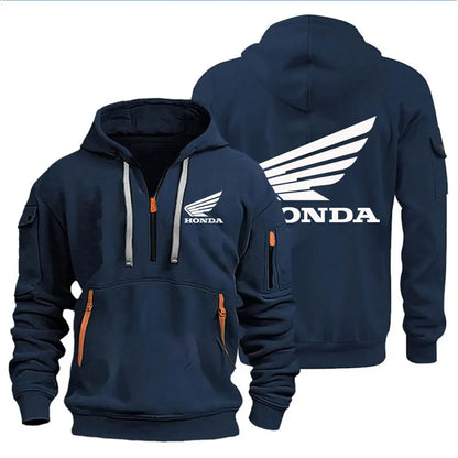 Men's Hoodies Motorcycle Jackets Honda Wings Logo Printed Sweatshirt Pullover Trendy Motorcycle Jackets for Autumn and Winter