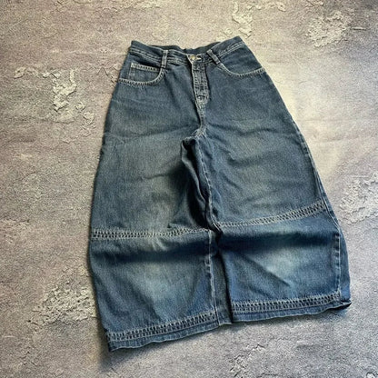Y2k 2000s Clothes Baggy Jeans For Men  And Women Clothing Harajuku Fashion Retro Hip Hop Embroidery Trousers Woman Streetwear