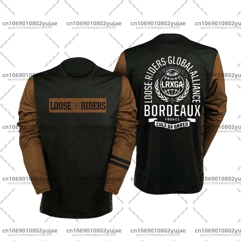 2025 newcomer motorcycle riding jerseys Loose rider shirt DH off-road motorcycle breathable sports T-shirt