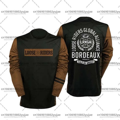 2025 newcomer motorcycle riding jerseys Loose rider shirt DH off-road motorcycle breathable sports T-shirt