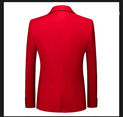 New Male Solid Colour Formal Suit Jacket 21 Colours Available Men Wedding Prom Party Tuxedo Blazer Slim Fit Coats