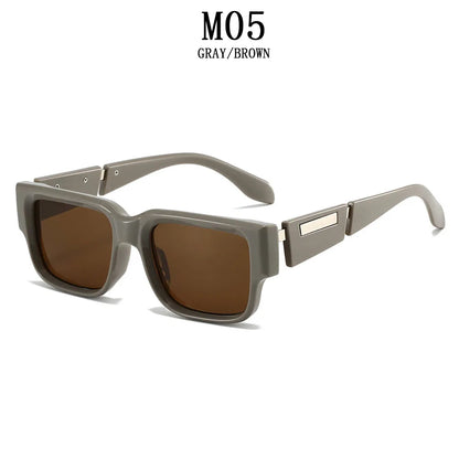 Retro Sunglasses Women Trendy Vintage Square Sunglass Men Fashion Glasses Shades Luxe Lunette Soleil Femme Gafas De Sol Hombre