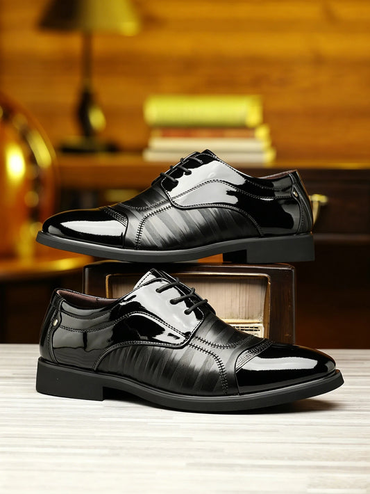Fashionable Men's Daily Comfortable Business Office Formal Shoes Low Cut Round Toe Multifunctional Men's Wedding Shoe