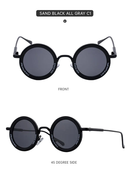 Round Steampunk Sunglass Men Vintage Punk Sunglasses Women Trendy Retro Fashion Glasses Gafas De Sol Hombre Lunette Soleil Femme