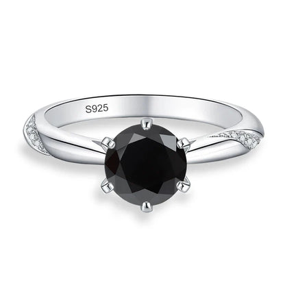 0.5ct 1ct 2ct Blue Pink Grey Moissanite Rings Gifts for Women 925 Sterling Silver Wedding Band Women's Ring Woman Rings