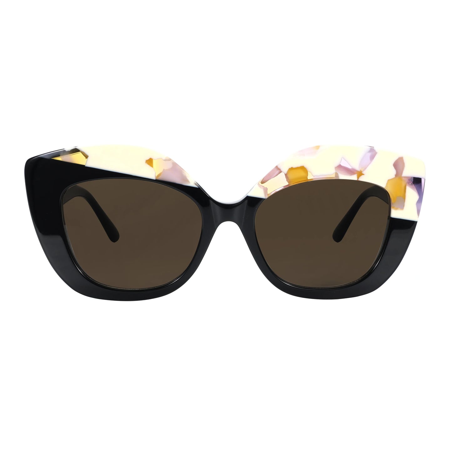 Young Fashion Sunglasses Retro Asymmetric Frame UV400 Square for Women Polarized Trendy Lightweight Street