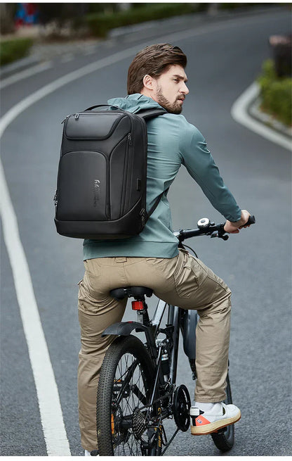 Business Backpack for Men Waterproof Travel 17.3" Laptop Backpack  High Capacity Multifunctional Pack USB Charging