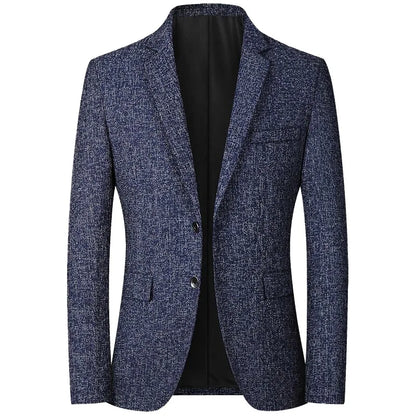 New Summer and Autumn Linen Thin Breathable and Sun-Protective Suit Jacket with Inner Lining, Slimming Middle-Aged Men's Suit