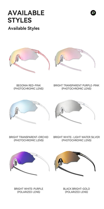 Cycling Glasses Photochromic/Polarized UV400 Sunglasses MTB Road Bike Eyewear Windproof Goggles Protection Eyewear