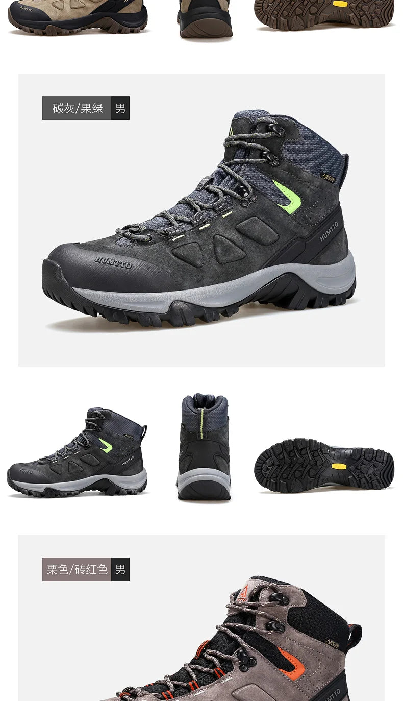 Hiking shoes Men's waterproof hunting Boots Tactical Desert Combat Ankle trekking Boots Male Women warm Leather Sneakers