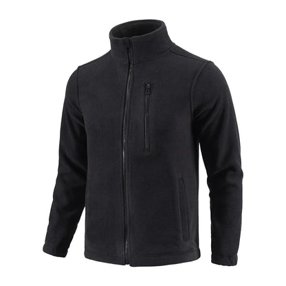 Outdoor Camouflage Fleece Jacket Double-Sided Shake Fleece Cardigan Tactical Jacket Warm Mountaineering Suit