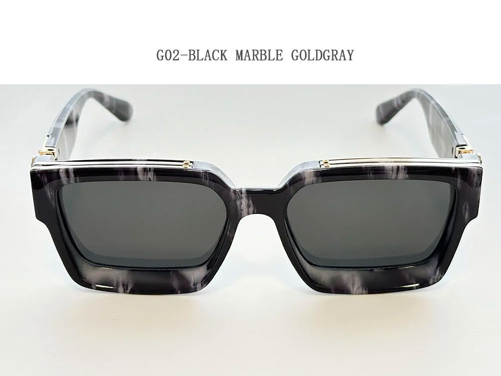 2026 Retro Square Sunglass Men Vintage Millionaire Sunglasses Women Trendy Vacation Luxury Fashion Glasses Gafas De Sol Hombre