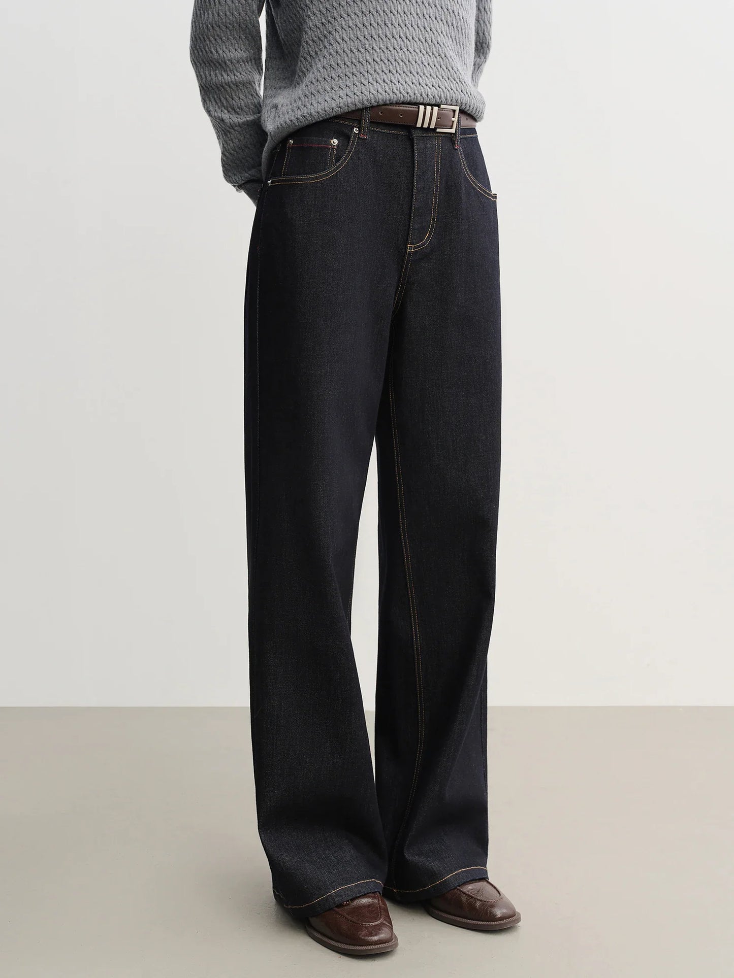 2025 Women's Straight Leg Jeans - High Waist Stretch Denim Pants Dual Fit for Apple & Pear Body Autumn Casual Trousers