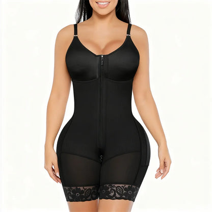 Fajas Colombianas Detachable Straps Full Body Shaper Tummy Slimming Postpartum Stage 3 Girdle Push Up Butt Lifter Shapewear