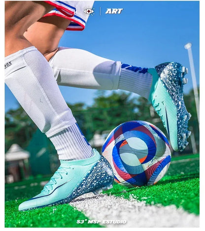 New Men Soccer Shoes Professional Football Boots Grass Outdoor Sport Non-Slip Training Shoes Match Sneakers Ultralight Unisex