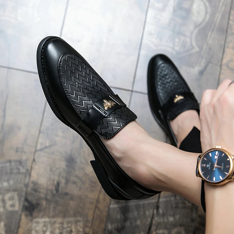 Fashion Size 6~13 Mens Dress Casual Leather Designer Wedding Mules Luxury Business Italian Slippers Loafers Oxford Shoes for Men