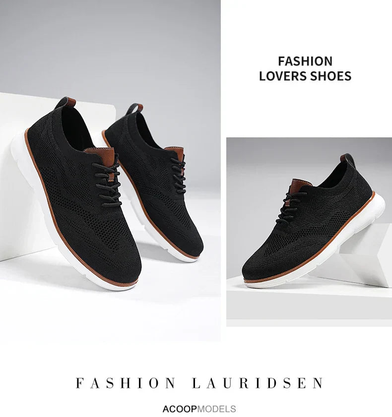 Large Size Comfortable Men's Shoes Light Fashion Casual Sports Shoes Breathable Flying Mesh Top Loafers