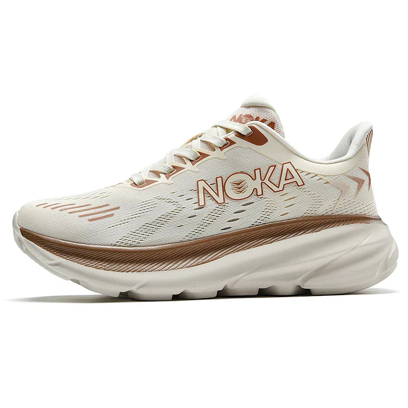 Men's Carbon Plate Air Cushion Running Shoes Breathable Lightweight Marathon Women's Athletic Nonskid Elastic Sports Sneakers