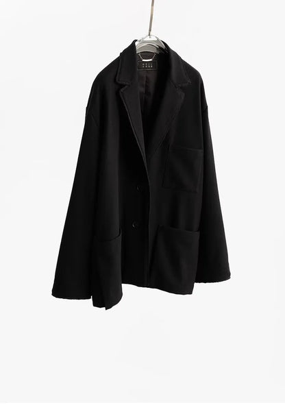 Australian Wool~Woolen Coat, Lightweight Lapel Collar, Straight Silhouette Blazer, Women's New Winter Style