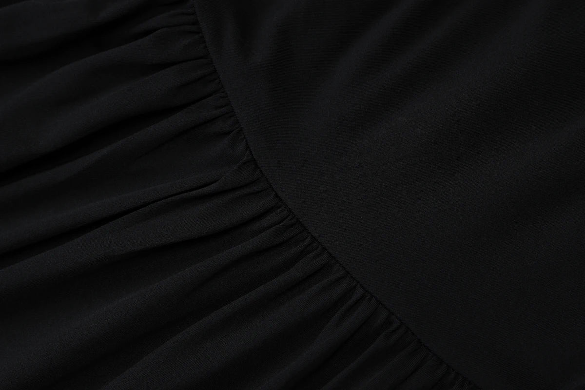 One Shoulder Ruched Sleeveless Solid Pleated Sexy Irregular Y2K Maxi Dress Summer Elegant Party Women Clothes Vacation