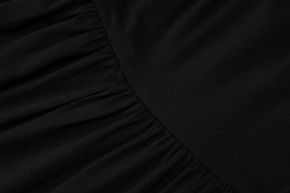 One Shoulder Ruched Sleeveless Solid Pleated Sexy Irregular Y2K Maxi Dress Summer Elegant Party Women Clothes Vacation
