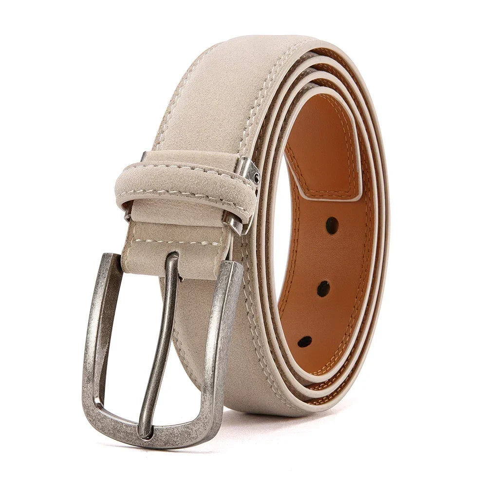 Men Belts High Quality PU Leather LONG Large Pin Buckle Metal Automatic Buckle Male Multi style Belts Strap Male