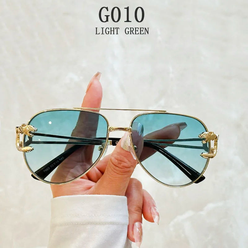 Luxury Sunglasses Women 2025 Fashion Glasses Vacation Oval Sunglass Luxe Femme Lunette Soleil Femme Lentes De Sol Mujer Vintage
