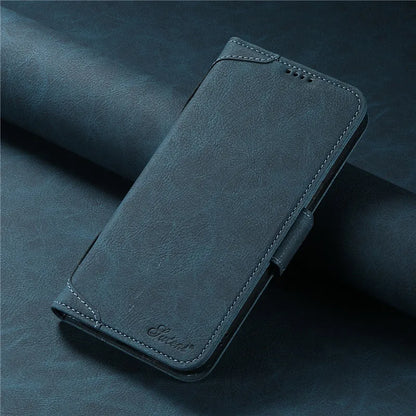 Magsafe Business Leather Wallet Phone Case For iPhone 12 13 14 15 Pro Max Plus 16 17 Pro Max With Flip Card Holder Cover