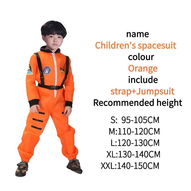 Astronaut Kostuum Voor Kids Space Pak Rol Spelen Dress Up Kostuum School Uniformen Cosplay Party