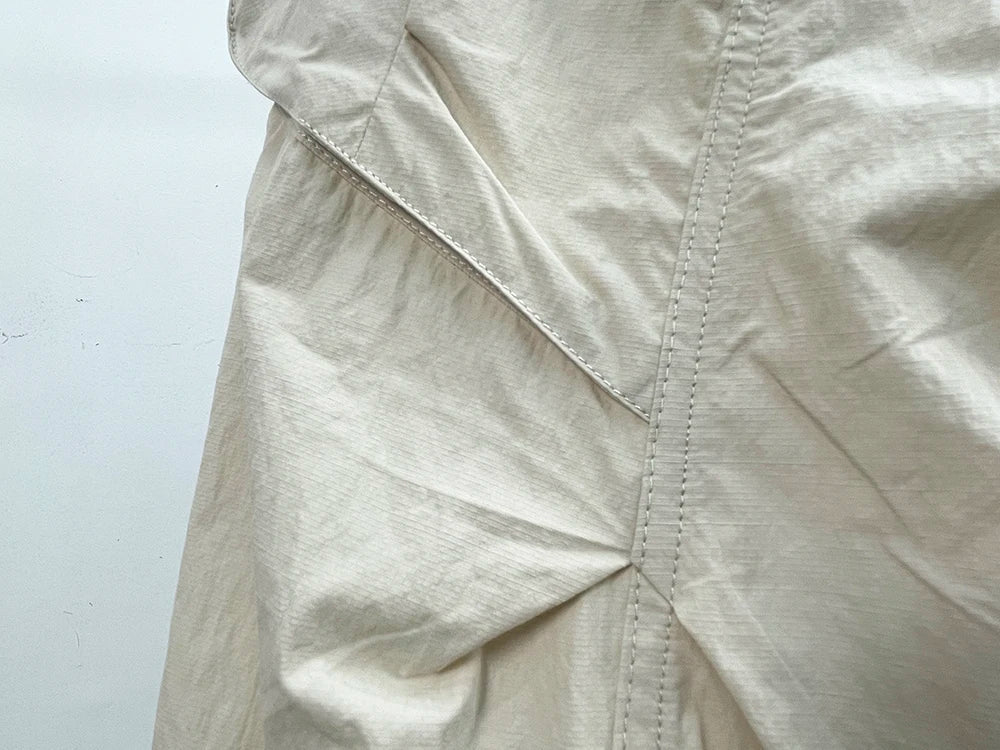 Korean Techwear Cargo Pants Men Spring Summer Quick Dry Lightweight Streetwear Casual Loose Fit Tapered Joggers Hip Hop Trendy