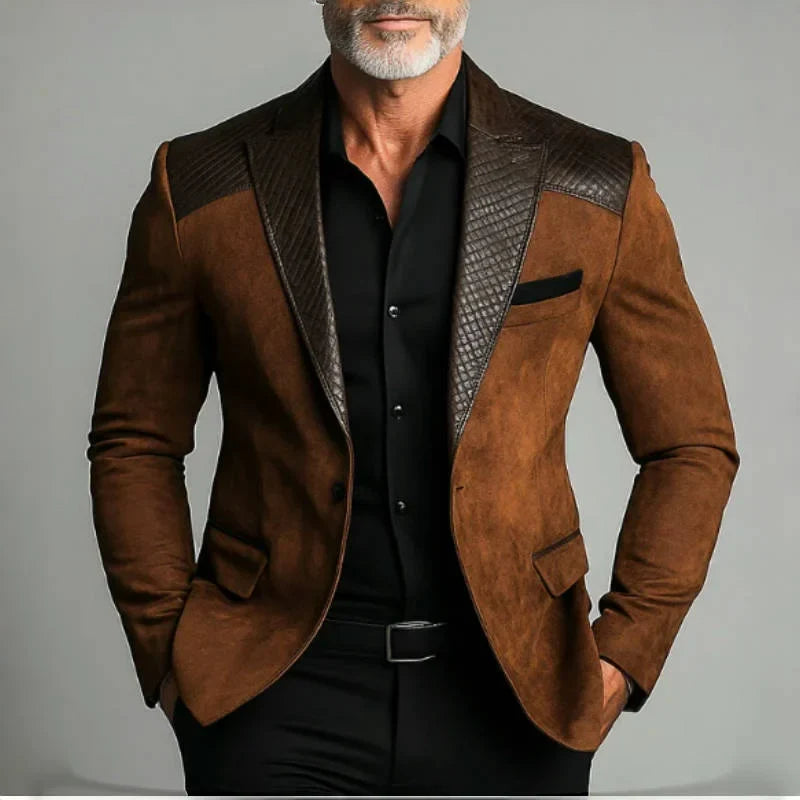 Designer Classic Men's Suit Coat Notched Lapel Tuxedos Peaked Breasted Groom Wear Business Party Only Blazer Customized