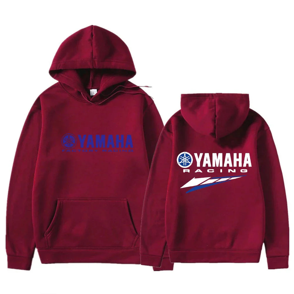 The new 2026 Yamaha autumn and winter hooded sweater, available in both men's and women's sizes, including extra large, is comfo