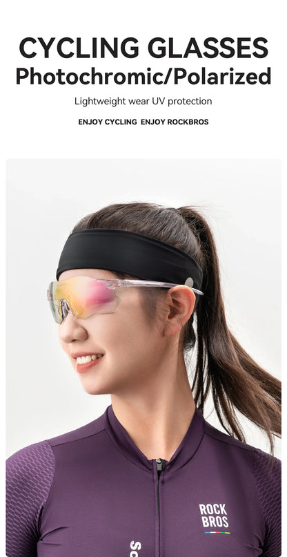 Cycling Glasses Photochromic/Polarized UV400 Sunglasses MTB Road Bike Eyewear Windproof Goggles Protection Eyewear