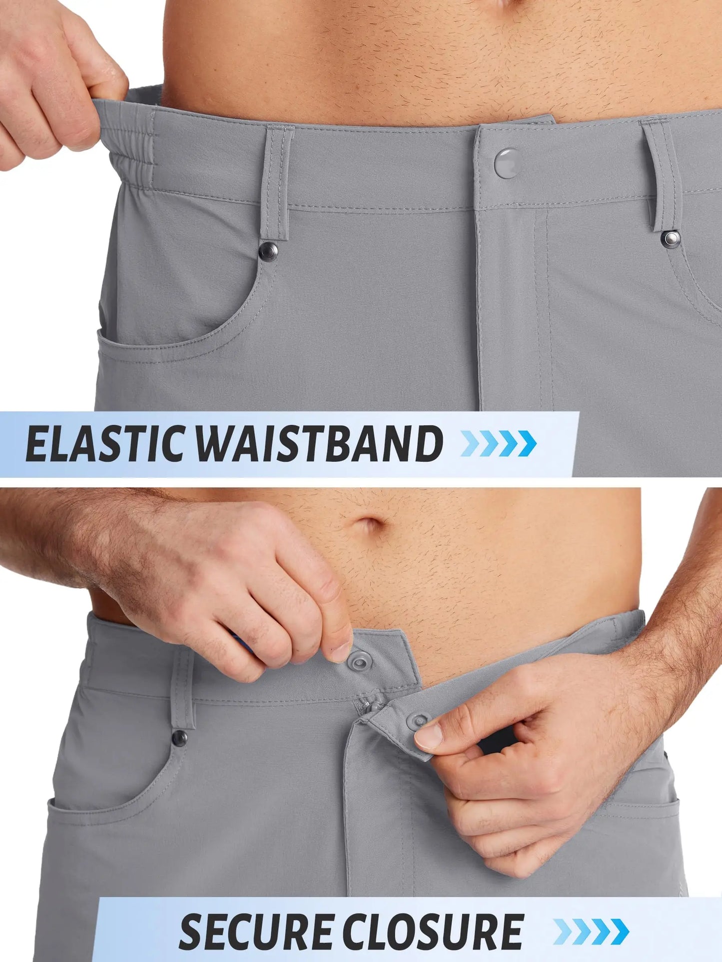 Quick Dry Cargo Shorts Mens Lightweight Work Cargo Shorts Multi Pockets Waterproof Outdoor Hiking Fishing Shorts Male