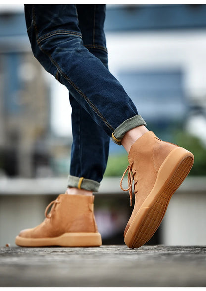 Mens Genuine Leather Winter Ankle Military Treking Tactical Boots Outdoor Men Shoes