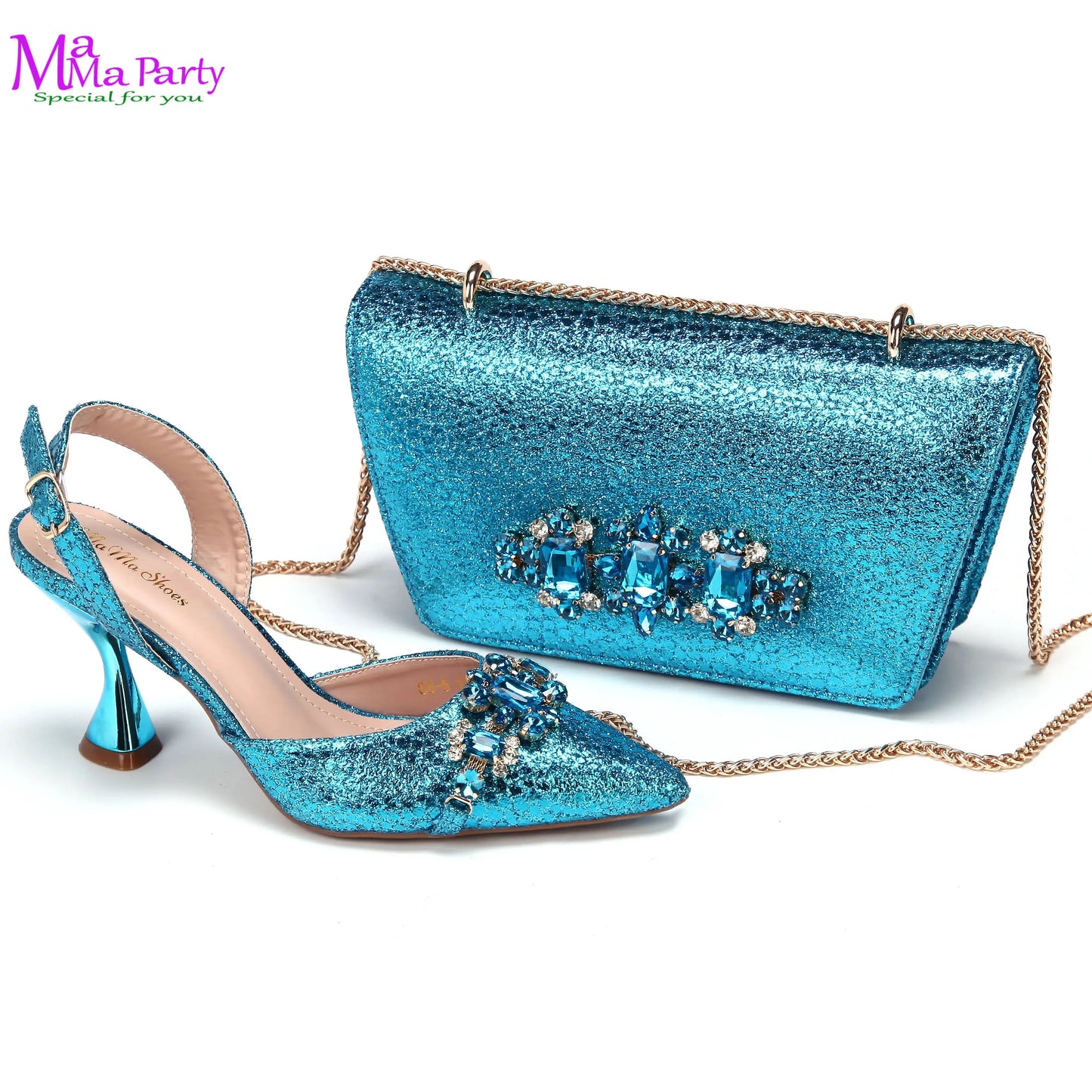 Wine Fashion Leisure Style 2025 New Coming Nigerian Women Shoes Matching Bag Set Pointed Toe High Quality  For Wedding Party