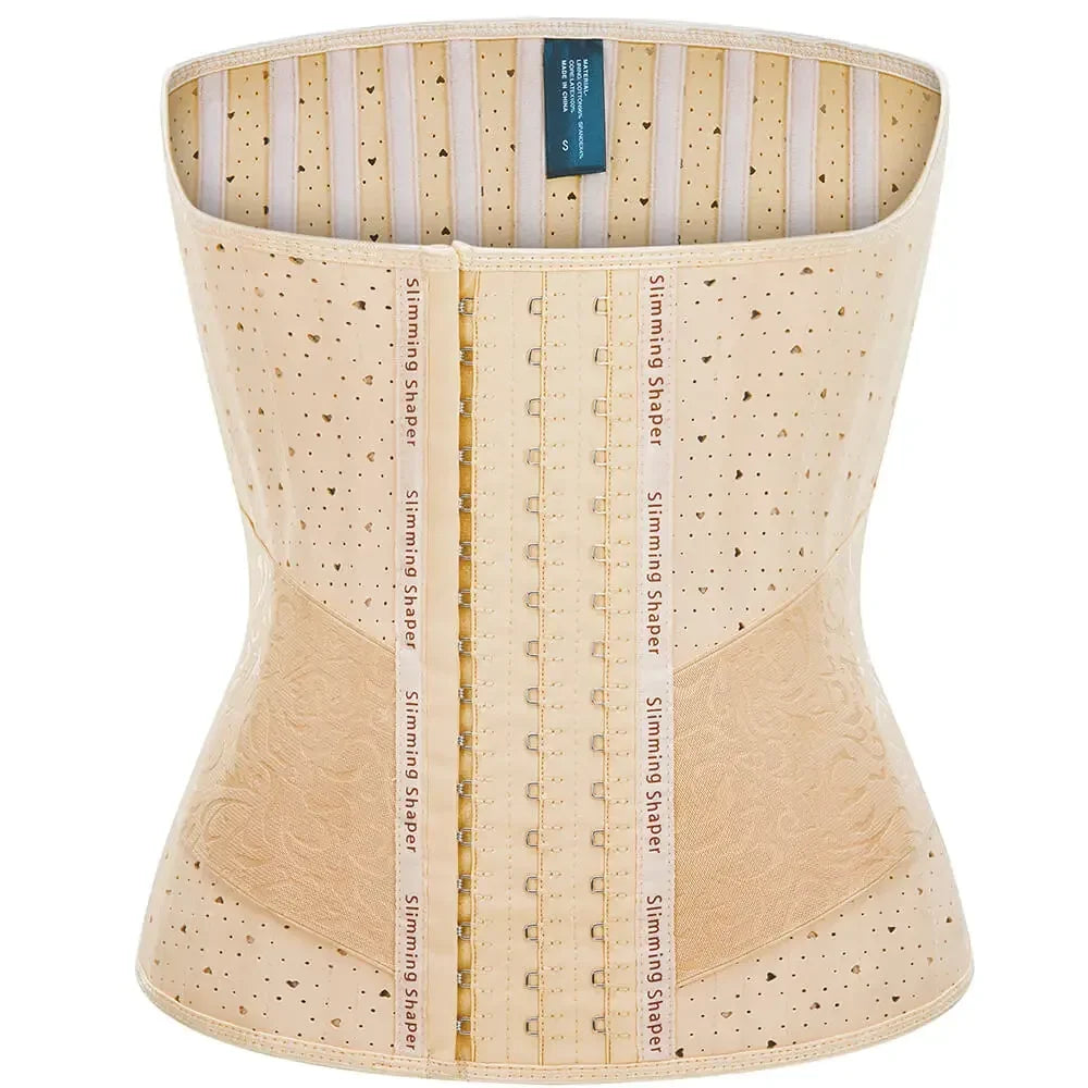 25 Steel Bones Latex Waist Trainer Body Shaper Long Torso Tummy Control Corset Shapewear Women Waist Cincher Slimming Belly