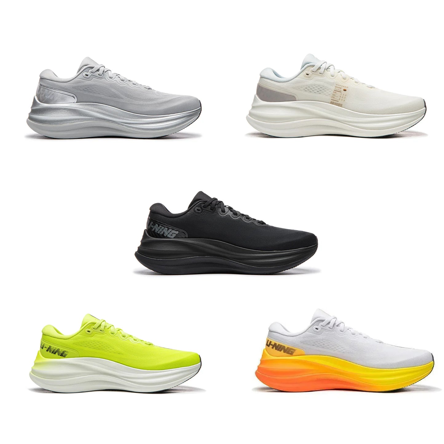 Men's YUEYING 6 PRO Optimized Cushion Running Shoes with Wide Toe Box SUPER BOOM Reflective LiNing Light Sneaker ARHW015