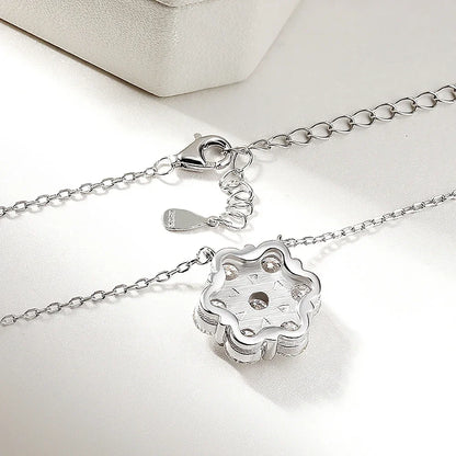 Honeycomb Shape Moissanite Pendant Necklace for Women 925 Sterling SilverCertified Certified 3.5cttw D Color Diamond Neck Chain