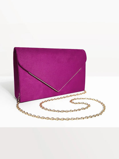 Velvet Envelope Bags Women Evening Wallets High Quality Clutches Banquet Dresses Clutch Over Shoulder Bags with Chain Handbags
