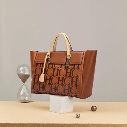 Luxury Classic 2023 Winter Women's Large Capacity Handbag Fashion Retro Print Bucket Bag Travel Party Banquet Shoulder Bag