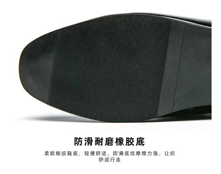 New Black Loafers Men Slip-On Round Toe Fashion Mens Dress Shoes Free Shipping Wedding Shoes for Men Size 38-47